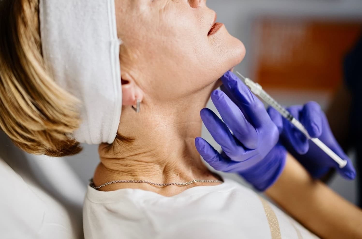 Pebbled Chin treatment area